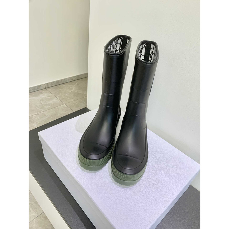 D*or union limited rain boots black and army green