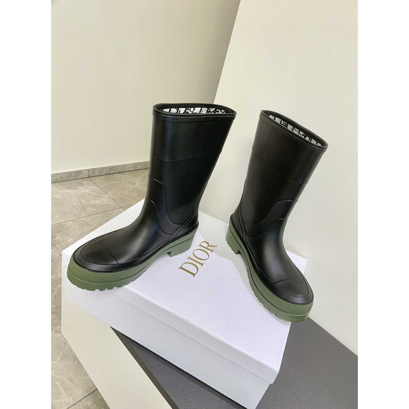 D*or union limited rain boots black and army green