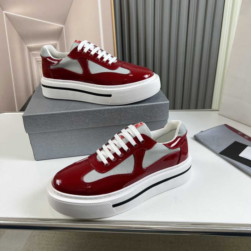 Pra*a low sneakers dark red