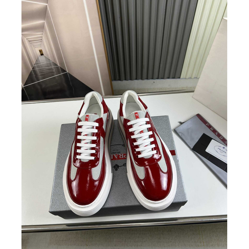 Pra*a low sneakers dark red