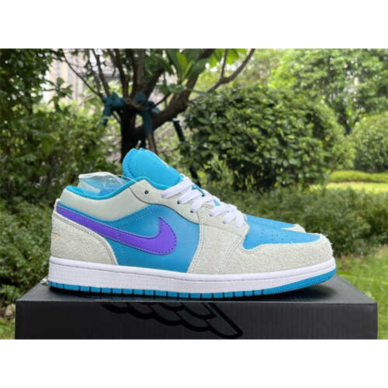 Air Jordan 1 Low Sneakers Blue And Grey