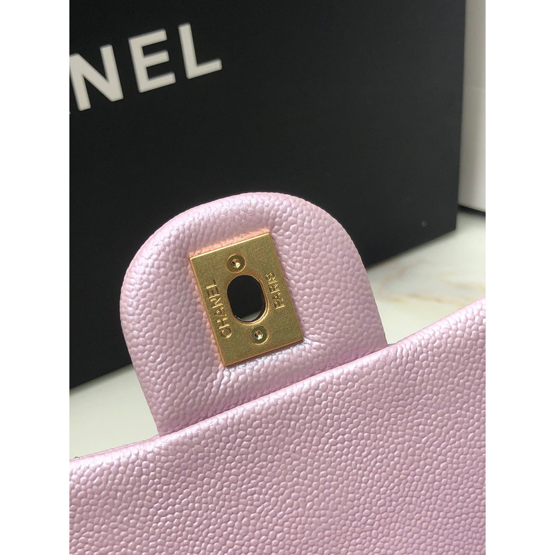 Ch*el classic flap mini square shoulder bag pink