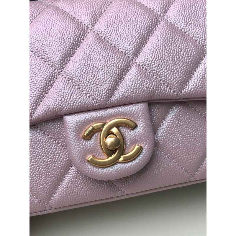 Ch*el classic flap mini square shoulder bag pink