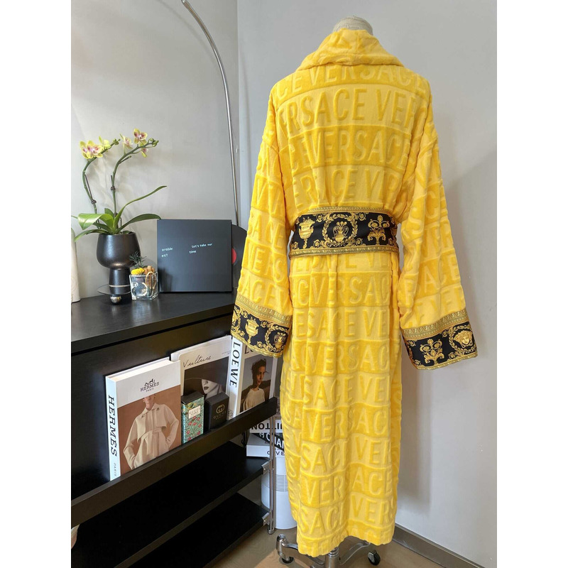 Versace Baroque Bath Robe Yellow