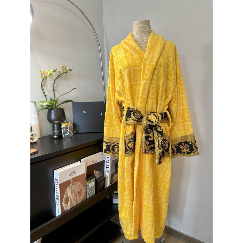 Versace Baroque Bath Robe Yellow