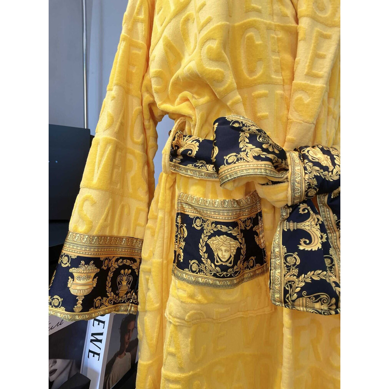 Versace Baroque Bath Robe Yellow