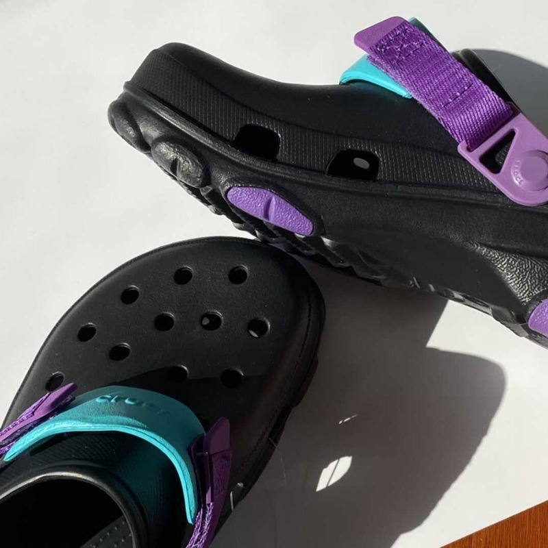 Crocs Classic All Terrain Sandals Black Purple Blue