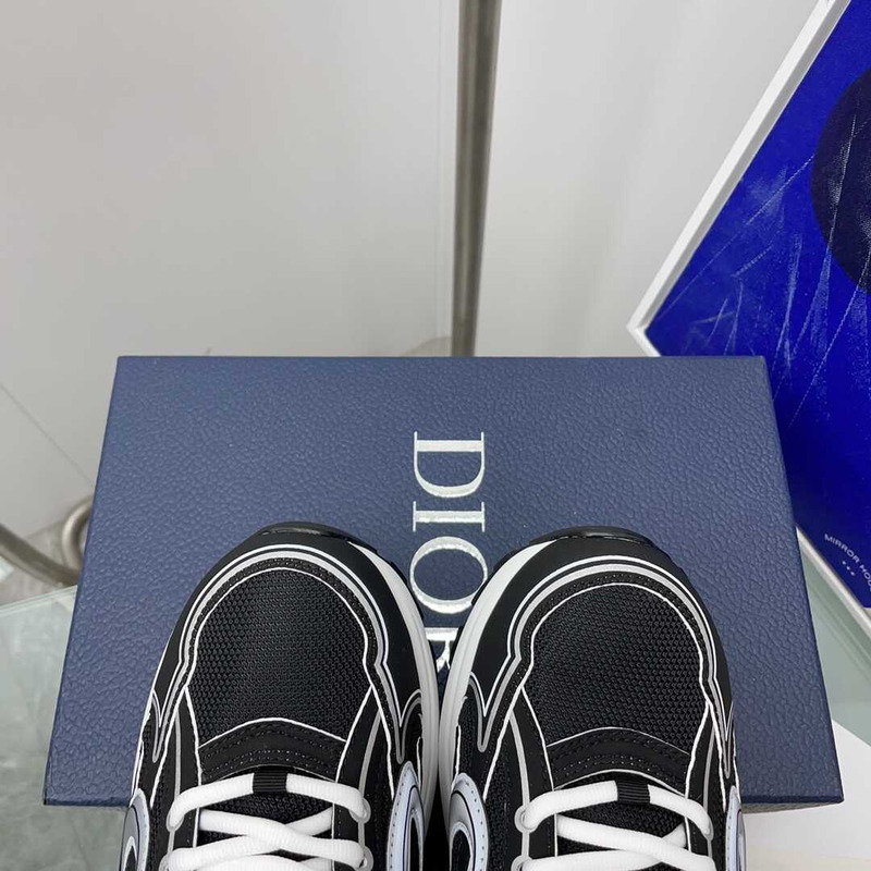 D*or b30 sneaker black mesh and technical fabric