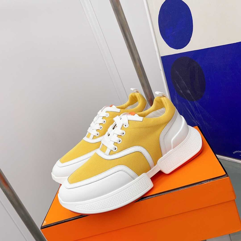 H**mes 2023 giga new sneakers yellow