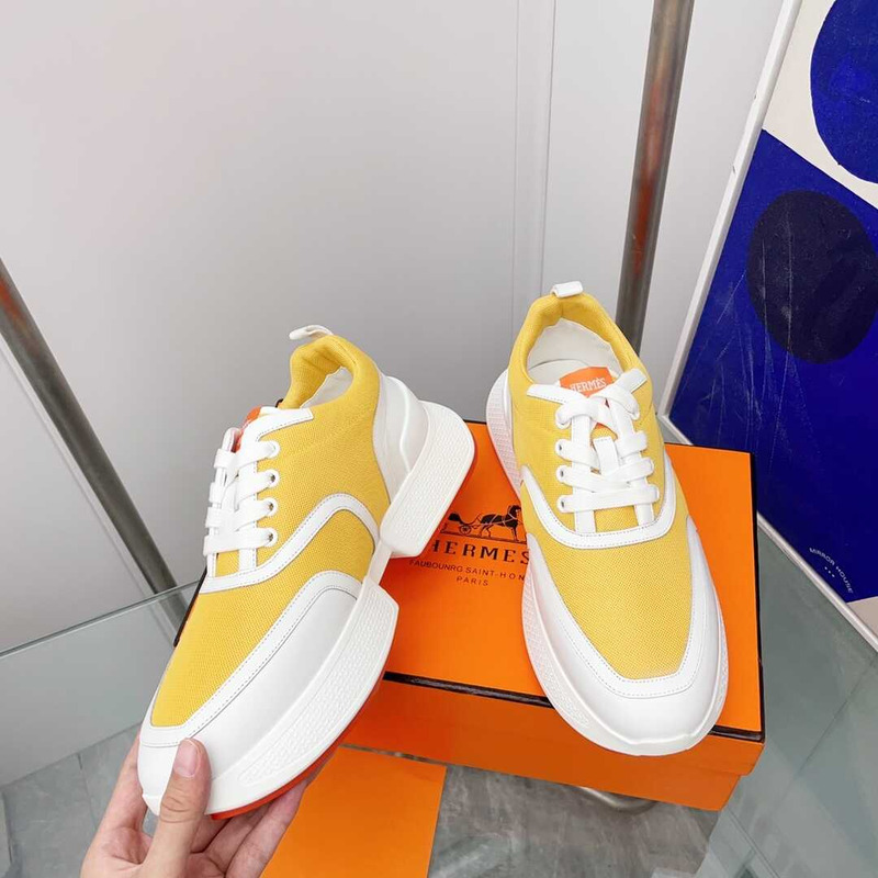 H**mes 2023 giga new sneakers yellow