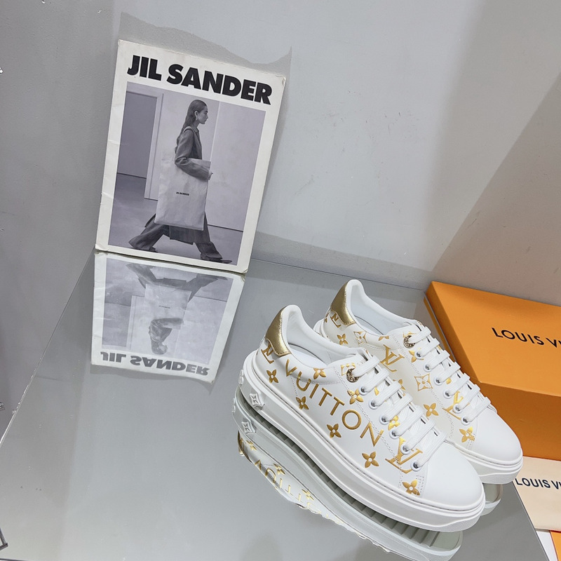 l**is V*t*n time out sneakers white/gold