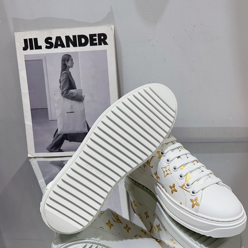 l**is V*t*n time out sneakers white/gold