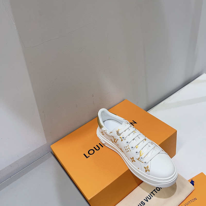 l**is V*t*n time out sneakers white/gold