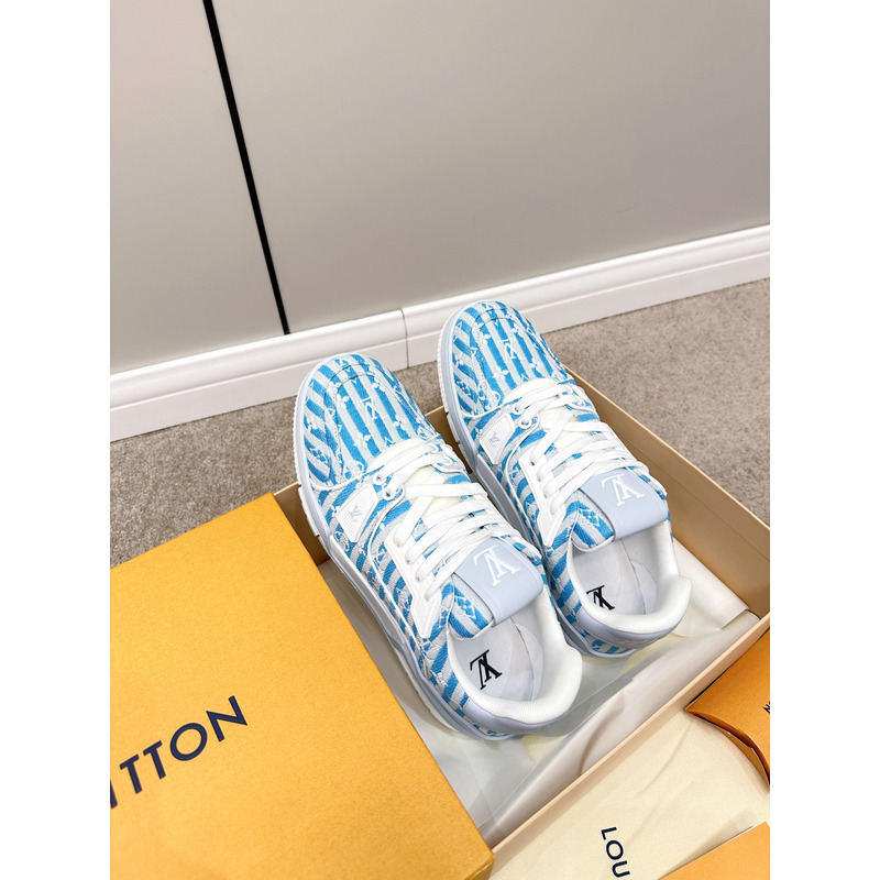 l**is V*t*n trainer stripe monogram blue