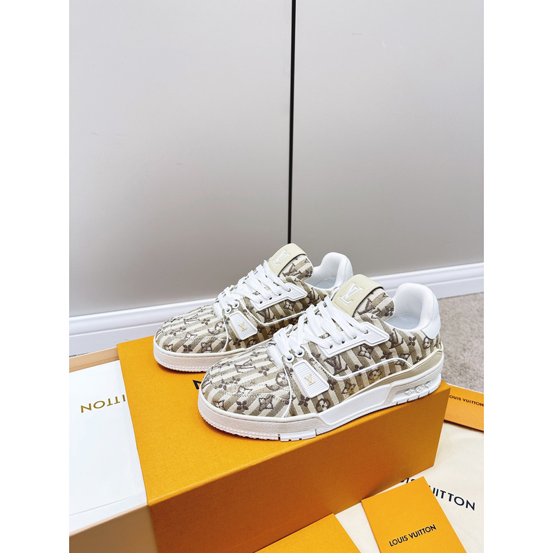 l**is V*t*n trainer stripe monogram white/beige