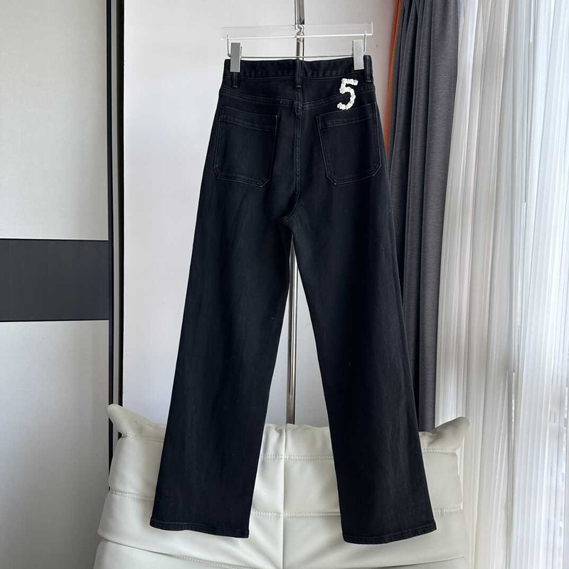 Ch*el pocket jeans black