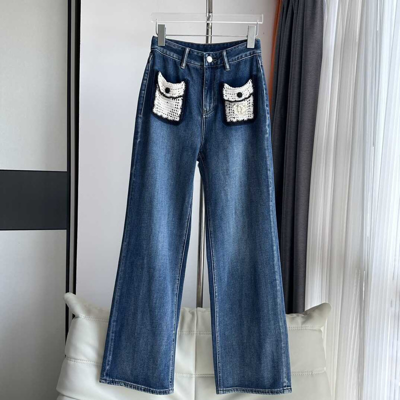 Ch*el pocket jeans blue