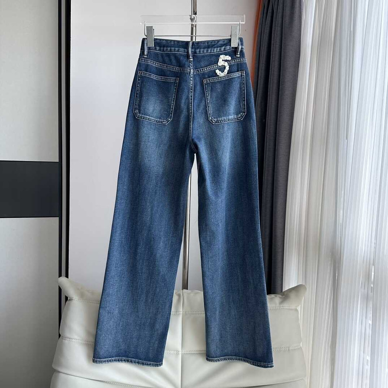 Ch*el pocket jeans blue