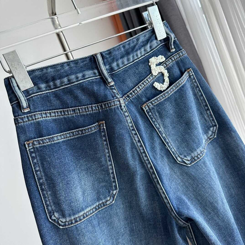 Ch*el pocket jeans blue