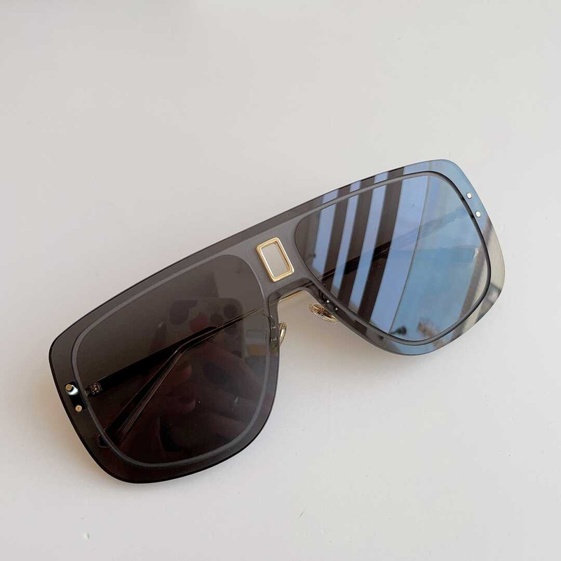 D*or ultraD*or muaviator-frame sunglasses with gold hardware