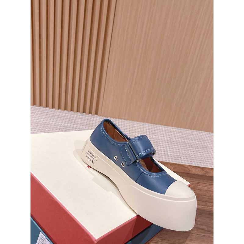 Marni Pablo Touch Strap Low Top Sneakers Blue