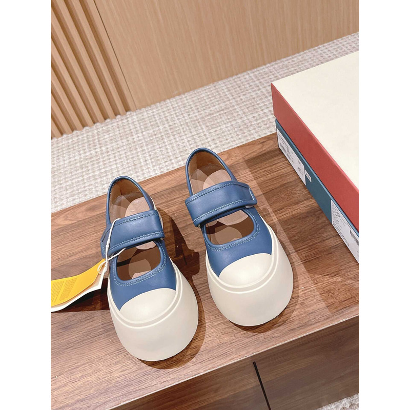 Marni Pablo Touch Strap Low Top Sneakers Blue