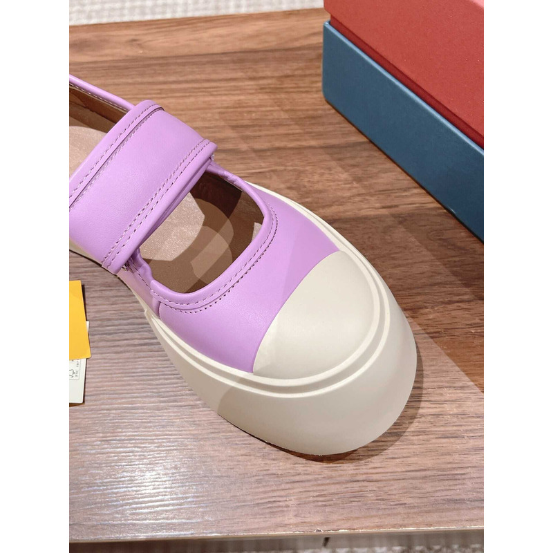 Marni Pablo Touch Strap Low Top Sneakers Pink