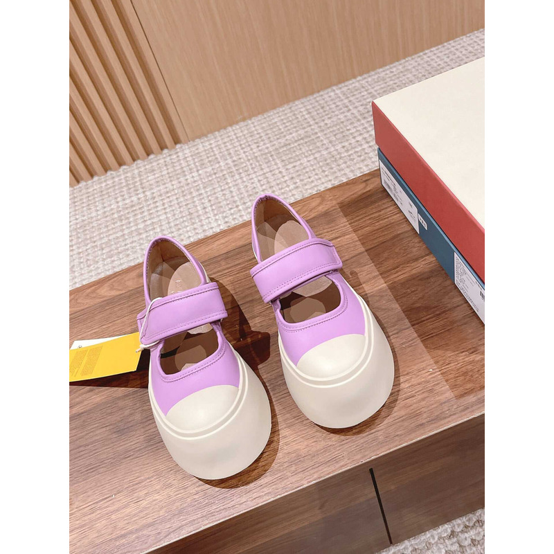 Marni Pablo Touch Strap Low Top Sneakers Pink