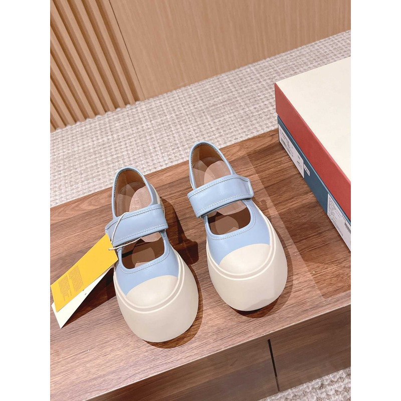 Marni Pablo Touch Strap Low Top Sneakers Blue