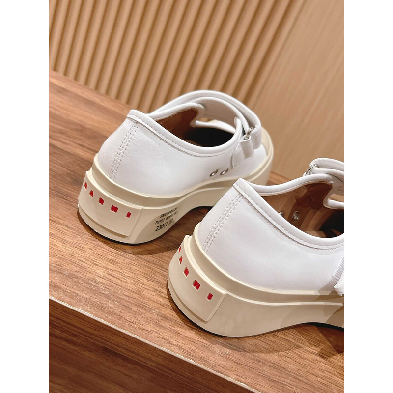 Marni Pablo Touch Strap Low Top Sneakers White