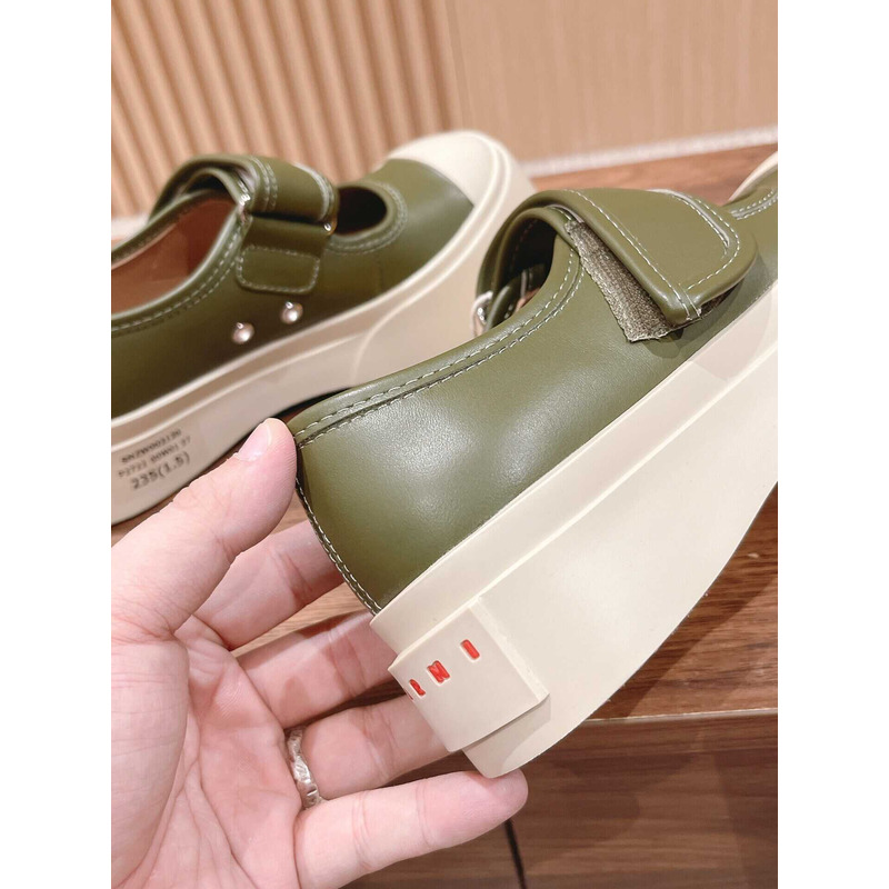 Pablo Touch Strap Low Top Sneakers Green