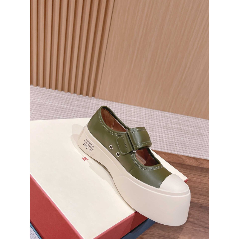 Pablo Touch Strap Low Top Sneakers Green