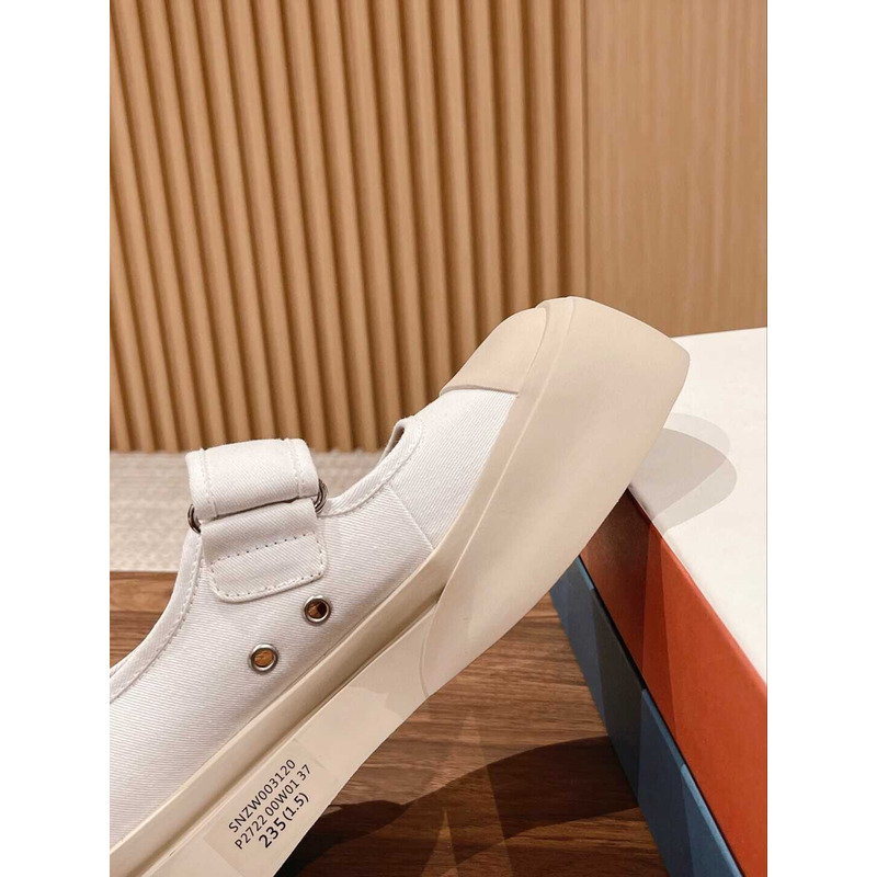 Marni Pablo Touch Strap Low Top Sneakers White