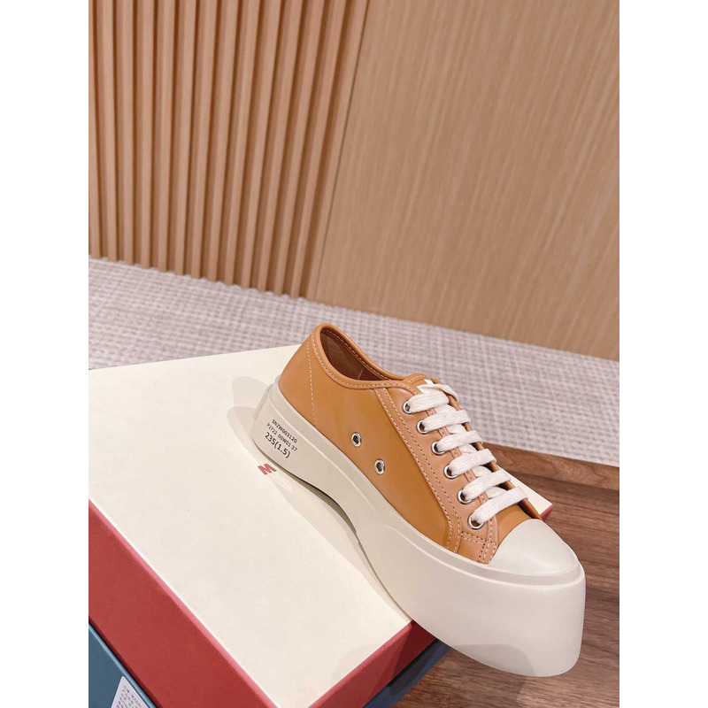 Marni Pablo Canvas Low-top Sneakers Brown