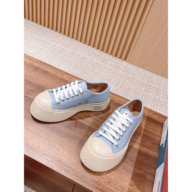 Marni Pablo Canvas Low-top Sneakers Blue