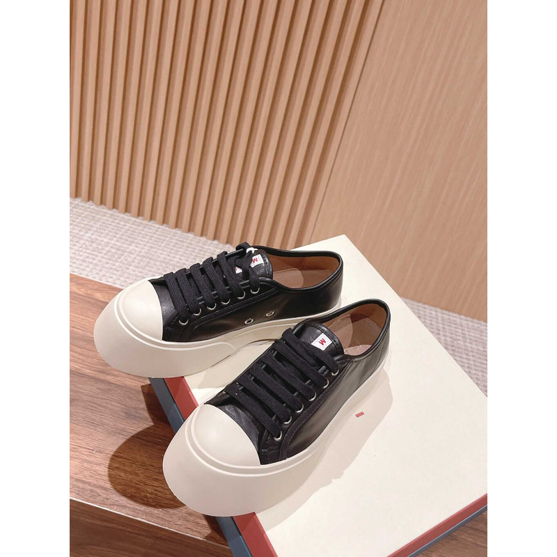 Marni Pablo Canvas Low-top Sneakers Black