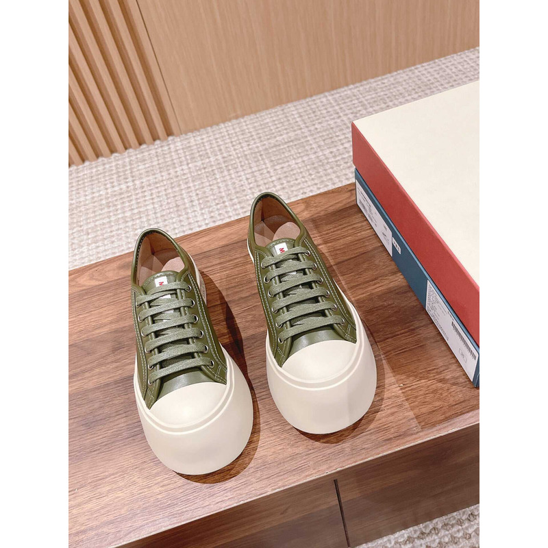 Marni Pablo Canvas Low-top Sneakers Green