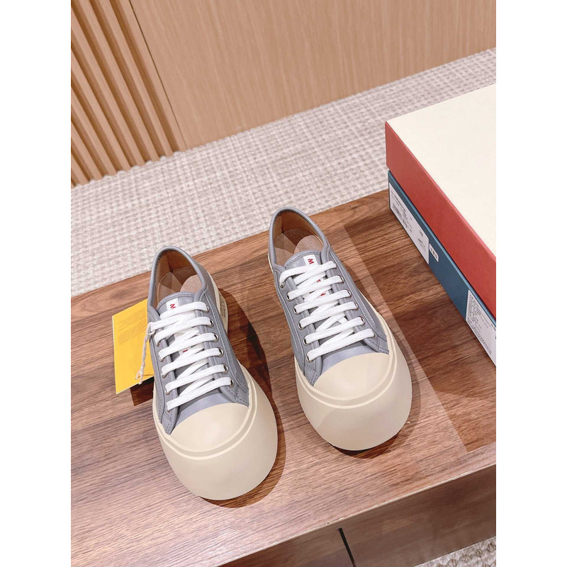 Marni Pablo Canvas Low-top Sneakers Grey