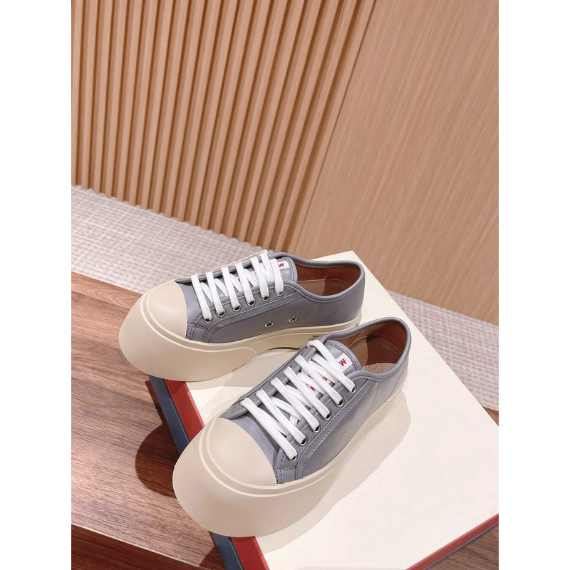 Marni Pablo Canvas Low-top Sneakers Grey