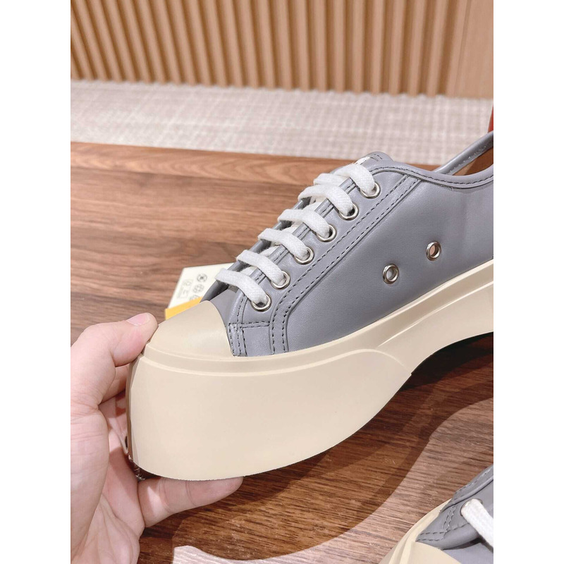 Marni Pablo Canvas Low-top Sneakers Grey