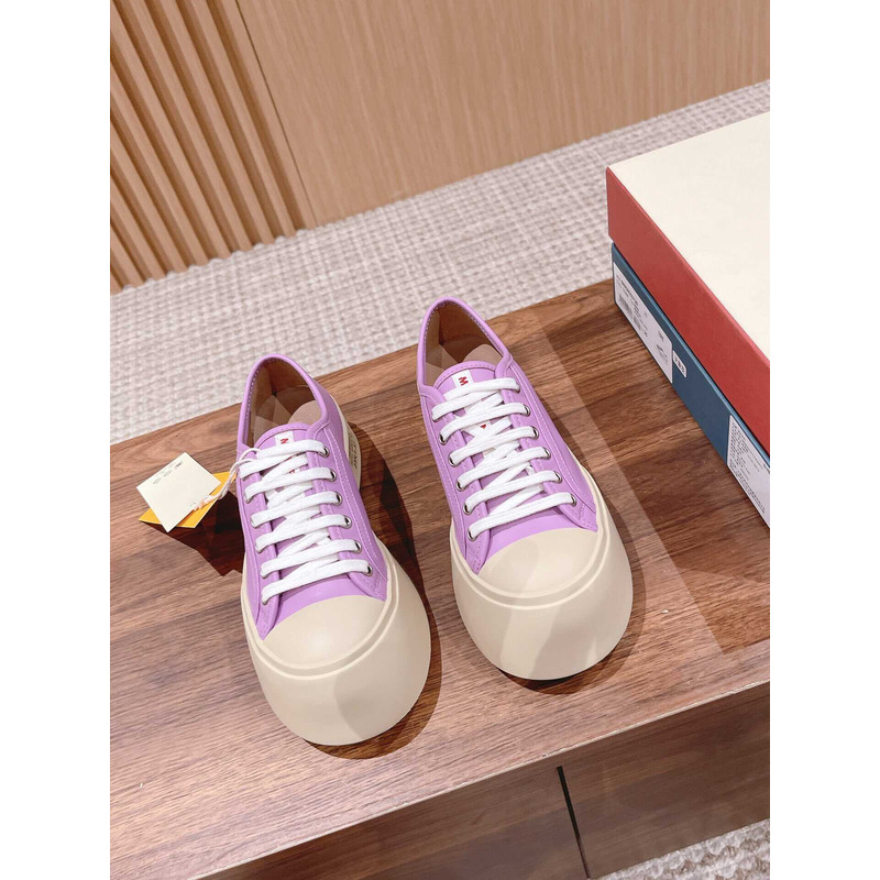 Marni Pablo Canvas Low-top Sneakers Purple