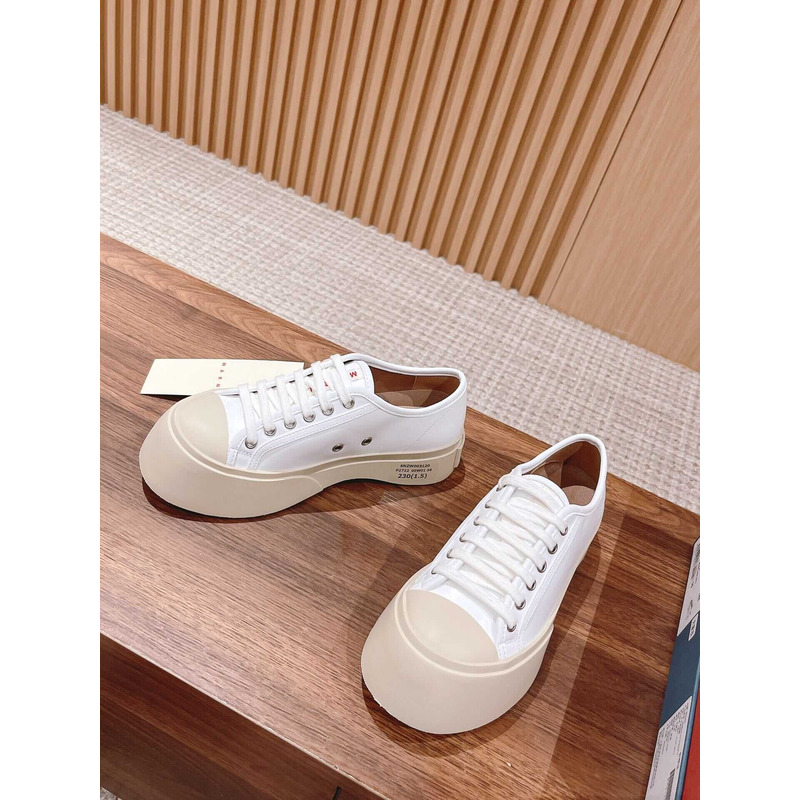 Marni Pablo Canvas Low-top Sneakers White