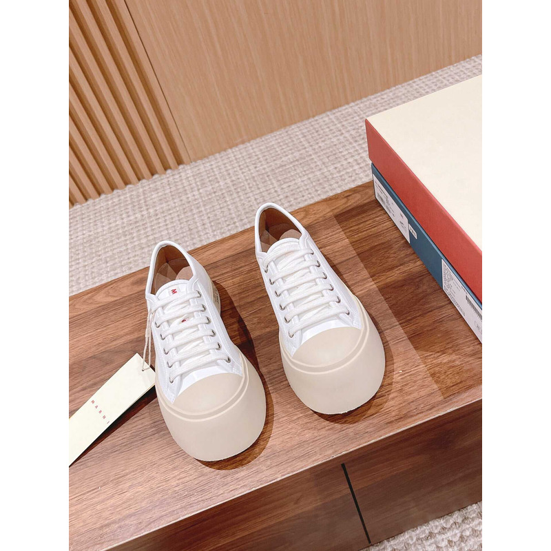 Marni Pablo Canvas Low-top Sneakers White