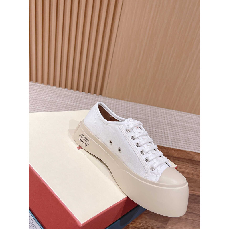 Marni Pablo Canvas Low-top Sneakers White