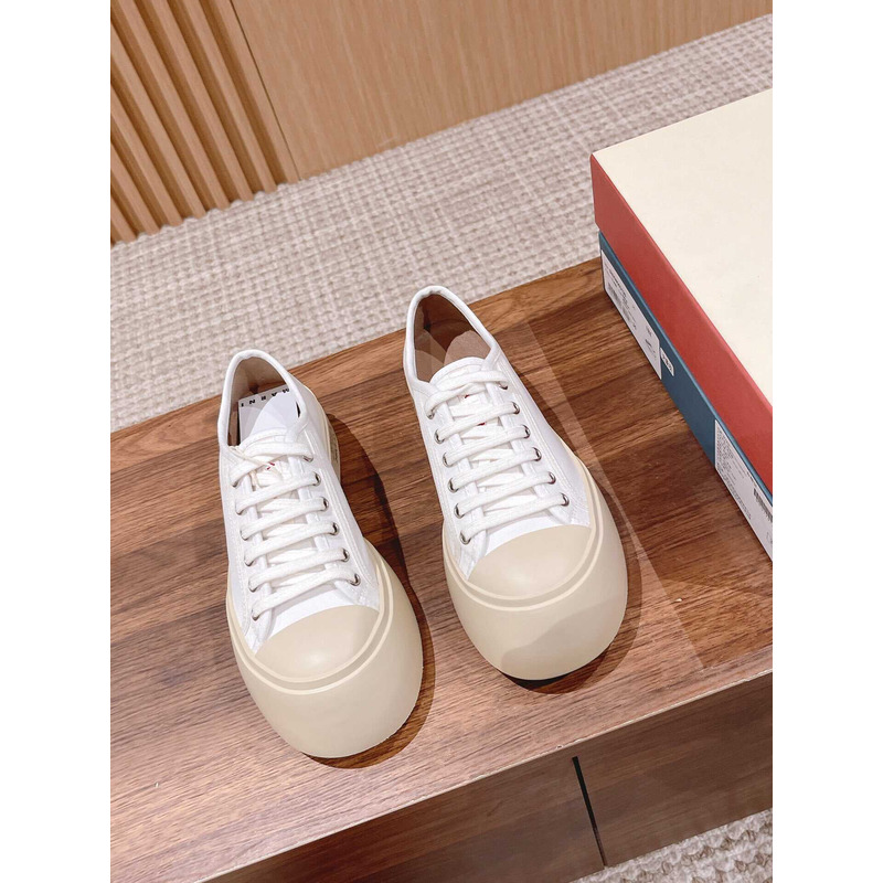 Marni Pablo Canvas Low-top Sneakers White