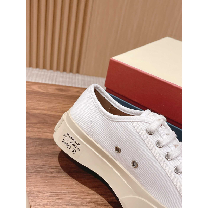 Marni Pablo Canvas Low-top Sneakers White