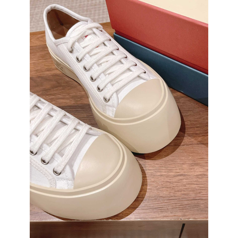 Marni Pablo Canvas Low-top Sneakers White