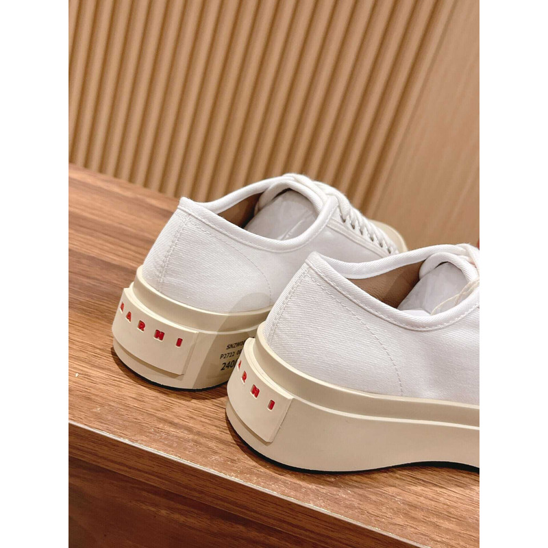 Marni Pablo Canvas Low-top Sneakers White