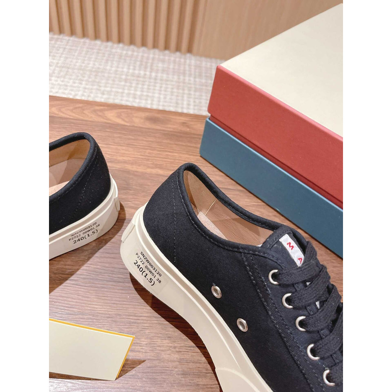 Marni Pablo Canvas Low-top Sneakers Black