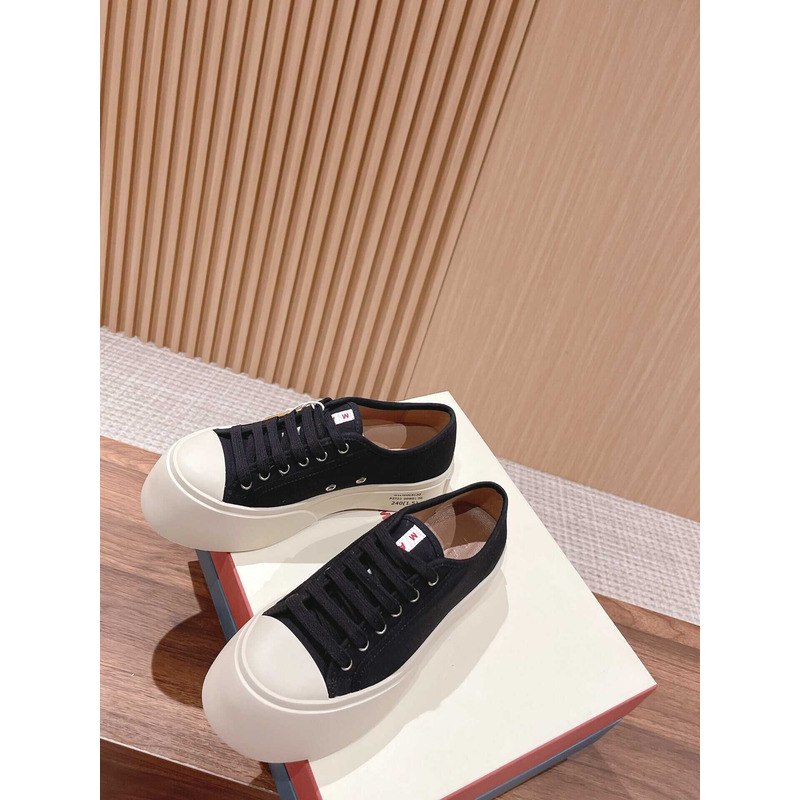 Marni Pablo Canvas Low-top Sneakers Black